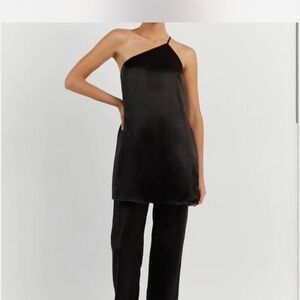 DISSH Satin One Shoulder Tunic